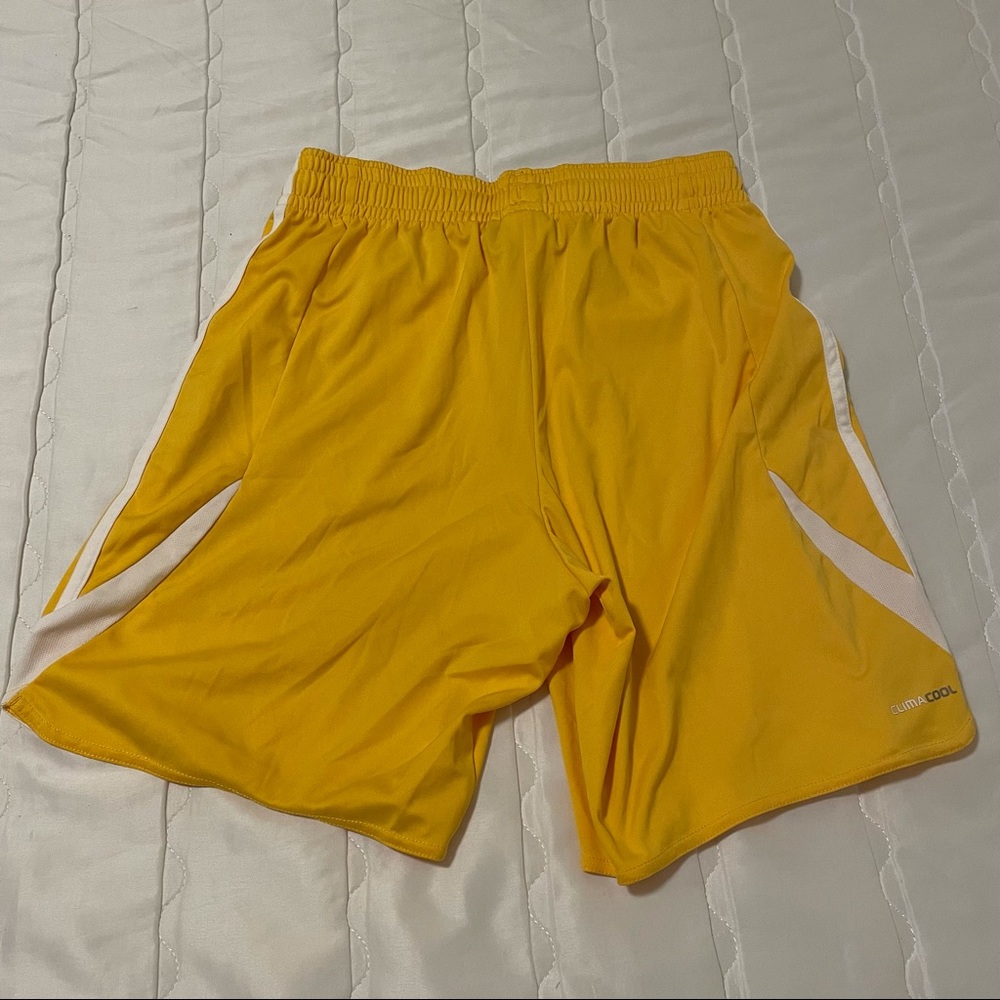 Adidas Yellow Soccer Shorts Size Medium #4 - Picture 5 of 5